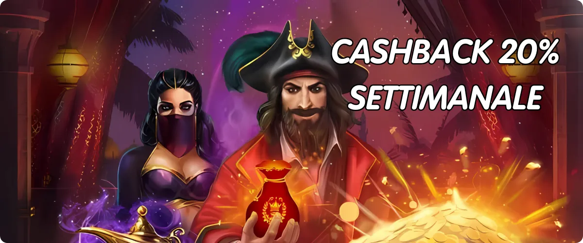 Cashback 20% Settimanale
